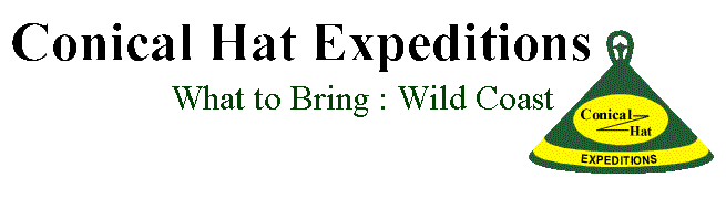 What to Bring : Wild Coast